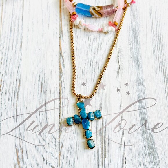 FREE PEOPLE Academia Layered Necklace NWT - Picture 4 of 6